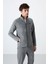 Carlos Gri Melanj Standart Kalıp Erkek Eşofman Takım - 85209 2