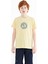 Sarı Nakış İşleme Detaylı O Yaka Standart Kalıp Erkek Çocuk T-Shirt - 11115 1