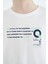 Beyaz Baskı Detaylı O Yaka Standart Kalıp Erkek Çocuk T-Shirt - 11145 3