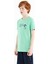 Su Yeşili Baskı Detaylı O Yaka Standart Kalıp Erkek Çocuk T-Shirt - 11145 4