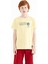 Sarı Baskı Detaylı O Yaka Standart Kalıp Erkek Çocuk T-Shirt - 11145 1