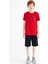 Kırmızı Baskı Detaylı O Yaka Standart Kalıp Erkek Çocuk T-Shirt - 11145 2