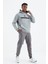 Koyu Gri Bağcıklı Ön Dikiş Detaylı Standart Kalıp Erkek Eşofman Alt - 84994 5