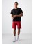 Albie Kırmızı Standart Kalıp Erkek Şort - 81241 2