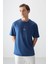 Parlament Pamuklu Kalın Yumuşak Dokulu Oversize Fit Baskılı Erkek T-Shirt - 88373 4