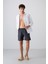 Antrasıt Hızlı Kuruyan Standart Fit Erkek Deniz Şortu - 81237 2