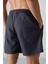 Antrasıt Hızlı Kuruyan Standart Fit Erkek Deniz Şortu - 81237 5