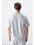 Taş Pamuklu Kalın Yumuşak Dokulu Oversize Fit Baskılı Erkek T-Shirt - 88373 5