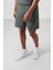 Haki Polyester Kalın Yumuşak Comfort Fit Erkek Şort - 81271 4