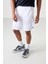 Beyaz Polyester Kalın Yumuşak Comfort Fit Erkek Şort - 81271 2