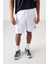 Beyaz Polyester Kalın Yumuşak Comfort Fit Erkek Şort - 81271 3