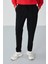 Kırçıllı Siyah Jogger Erkek Eşofman Altı - 82114 2