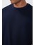 İndigo Pamuk Yumuşak Dokulu Standart Fit Basic Erkek Sweatshirt - 88363 3