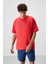 Fiesta %100 Pamuk Kalın Yumuşak Dokulu Oversize Fit Baskılı Erkek T-Shirt - 88360 1