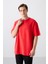 Fiesta Pamuklu Kalın Yumuşak Dokulu Oversize Fit Baskılı Erkek T-Shirt - 88326 1
