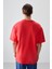 Fiesta %100 Pamuk Kalın Yumuşak Dokulu Oversize Fit Baskılı Erkek T-Shirt - 88359 5