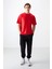Fiesta Pamuklu Kalın Yumuşak Dokulu Oversize Fit Basic Erkek T-Shirt - 88377 4