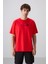 Fiesta Pamuklu Kalın Yumuşak Dokulu Oversize Fit Baskılı Erkek T-Shirt - 88330 1