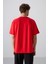 Fiesta Pamuklu Kalın Yumuşak Dokulu Oversize Fit Baskılı Erkek T-Shirt - 88330 5