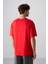 Fiesta Pamuklu Kalın Yumuşak Dokulu Oversize Fit Baskılı Erkek T-Shirt - 88329 5