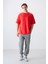 Fiesta Pamuklu Kalın Yumuşak Dokulu Oversize Fit Baskılı Erkek T-Shirt - 88321 2