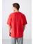 Fiesta Pamuklu Kalın Yumuşak Dokulu Oversize Fit Baskılı Erkek T-Shirt - 88321 5