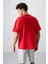 Fiesta Pamuklu Kalın Yumuşak Dokulu Oversize Fit Baskılı Erkek T-Shirt - 88320 5