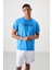 Saks Polyester Nefes Alan Dokulu İnce Esnek Standart Fit Erkek Performans T-Shirt - 88385 1