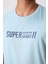 Açık Mavi Polyester Nefes Alan Dokulu İnce Esnek Standart Fit Erkek Performans T-Shirt - 88385 3