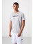 Gri Polyester Nefes Alan Dokulu İnce Esnek Standart Fit Erkek Performans T-Shirt - 88385 1