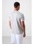 Gri Polyester Nefes Alan Dokulu İnce Esnek Standart Fit Erkek Performans T-Shirt - 88385 5