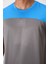 Koyu Gri Polyester Nefes Alan Dokulu İnce Esnek Standart Fit Erkek Performans T-Shirt - 88386 3