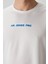 Ekru Pamuklu Kalın Yüzeyi Dokulu Oversize Fit Baskılı Erkek T-Shirt - 88364 2