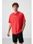 Fiesta Pamuklu Kalın Yüzeyi Dokulu Oversize Fit Baskılı Erkek T-Shirt - 88364 4