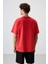Fiesta Pamuklu Kalın Yüzeyi Dokulu Oversize Fit Baskılı Erkek T-Shirt - 88364 5