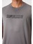 Koyu Gri Polyester Nefes Alan Dokulu İnce Esnek Standart Fit Erkek Performans T-Shirt - 88385 3