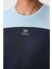 Lacivert Polyester Nefes Alan Dokulu İnce Esnek Standart Fit Erkek Performans T-Shirt - 88386 3