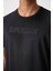 Siyah Polyester Nefes Alan Dokulu İnce Esnek Standart Fit Erkek Performans T-Shirt - 88385 2