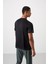 Siyah Polyester Nefes Alan Dokulu İnce Esnek Standart Fit Erkek Performans T-Shirt - 88385 5