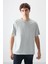 Taş %100 Pamuk Kalın Yumuşak Dokulu Oversize Fit Basic Erkek T-Shirt - 88353 1
