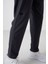 Antrasit Polyester İnce Yumuşak Comfort Fit Erkek Eşofman Alt - 82120 5