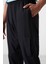 Siyah Polyester İnce Yumuşak Comfort Fit Erkek Eşofman Alt - 82120 3