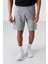 Amos Gri Melanj Baskılı Erkek Şort - 81246 1
