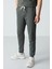 Haki Pamuklu Kalın Yumuşak Dokulu Oversize Fit Basic Erkek Eşofman Takım - 85261 4