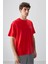 Fiesta Pamuklu Kalın Yumuşak Dokulu Oversize Fit Baskılı Erkek T-Shirt - 88375 4
