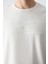 Ekru Siyah Pamuklu Kalın Yumuşak Dokulu Oversize Fit Basic Erkek Eşofman Takım - 85261 4