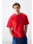 Fiesta Pamuklu Kalın Yumuşak Dokulu Oversize Fit Baskılı Erkek T-Shirt - 88373 4