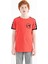Coral Omuz Baskı Detaylı Standart Kalıp O Yaka Erkek Çocuk T-Shirt - 11121 2