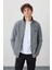 Hardy Gri Melanj Standart Kalıp Polar Erkek Sweatshirt - 88299 1