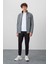 Hardy Gri Melanj Standart Kalıp Polar Erkek Sweatshirt - 88299 2